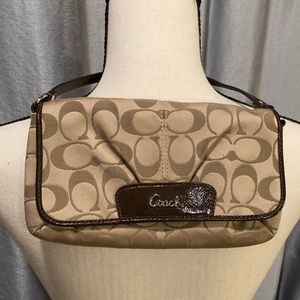 Coach bag. Small with built in wallet